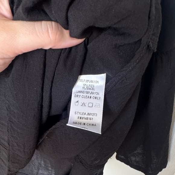 j. marie Black Embroidered Women's Blouse - Picture 5 of 6